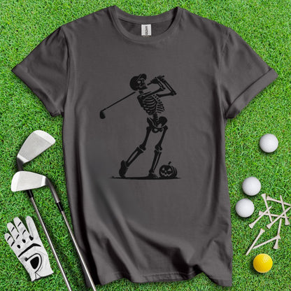 Skeleton Golfer T-Shirt - TeeHee Golf Gear