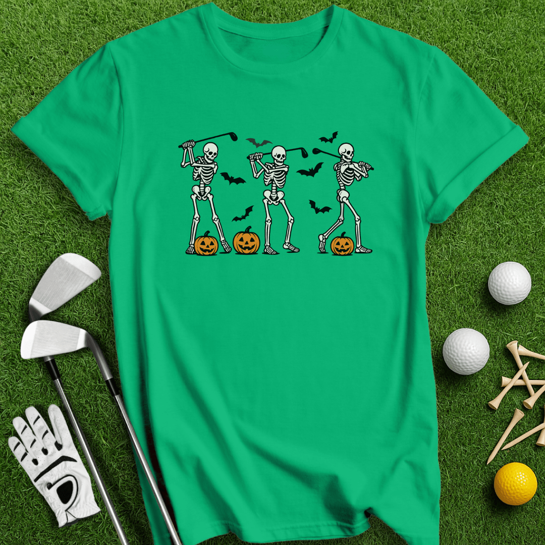 Skeleton Golfers T-shirt - TeeHee Golf Gear