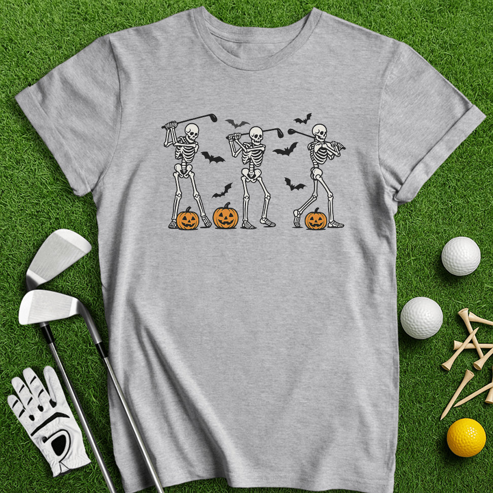 Skeleton Golfers T-shirt - TeeHee Golf Gear
