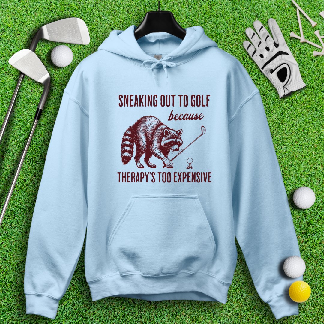 Sneaking Out to Golf Raccoon Hoodie - TeeHee Golf Gear