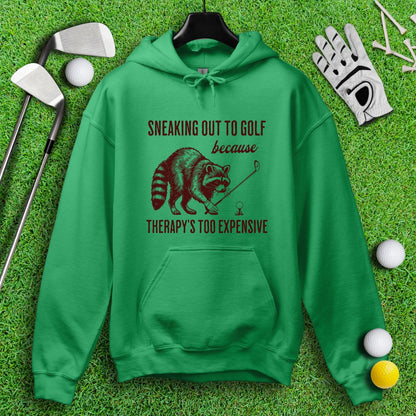 Sneaking Out to Golf Raccoon Hoodie - TeeHee Golf Gear