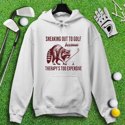 Sneaking Out to Golf Raccoon Hoodie - TeeHee Golf Gear