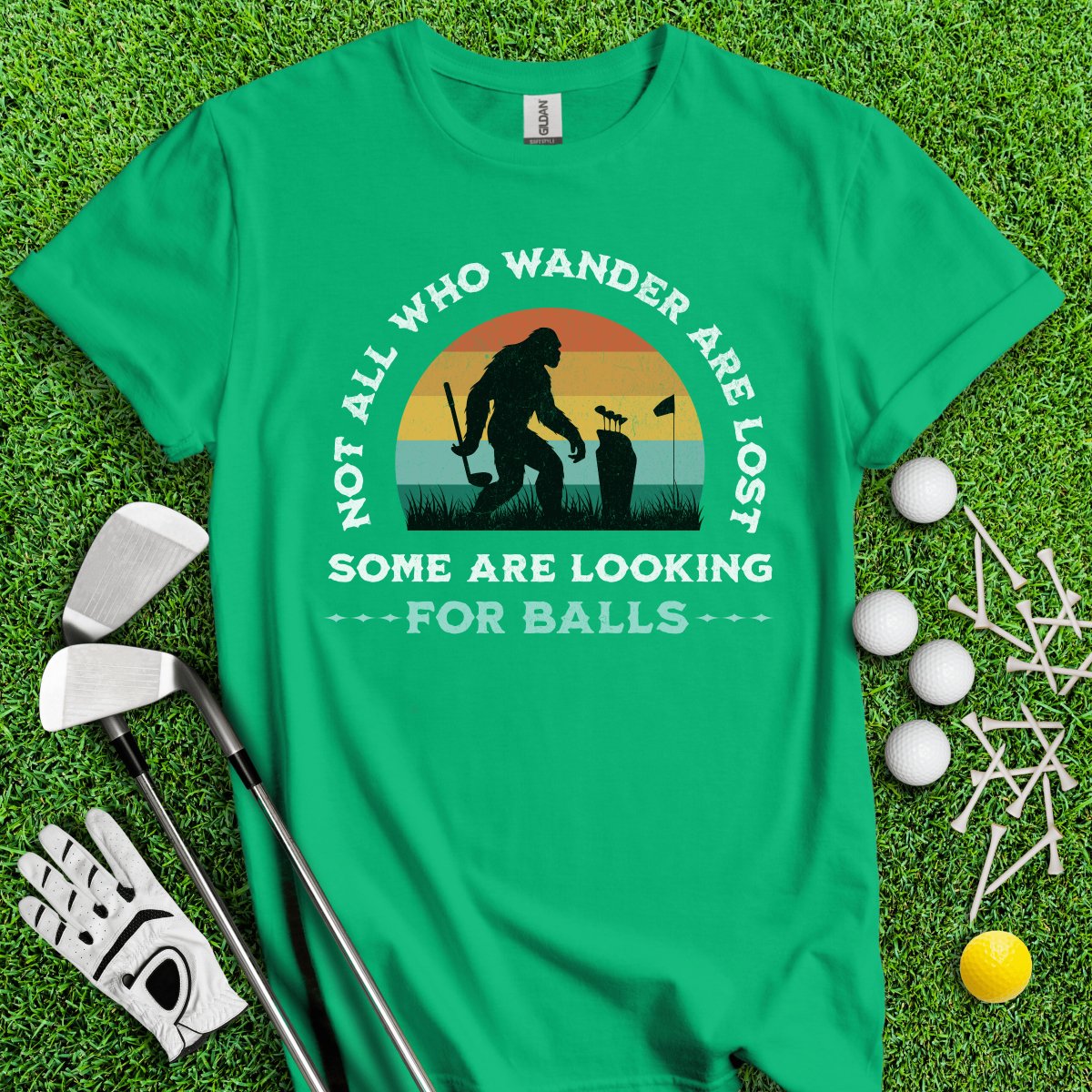 Some Just Looking for Bigfoot and Golf Balls T - Shirt - TeeHee Golf Gear