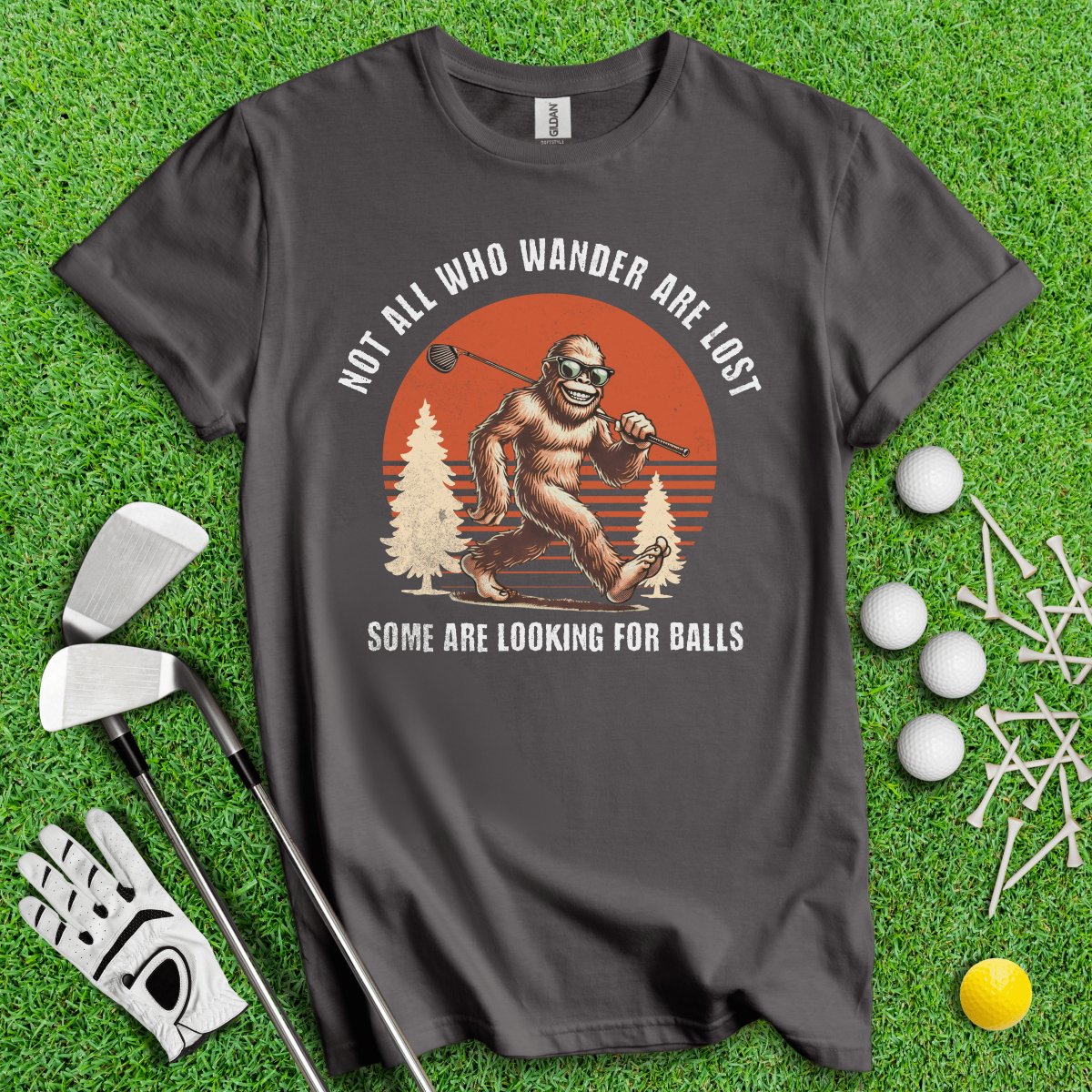 Some Just Looking for Bigfoot and Golf Balls T - Shirt - TeeHee Golf Gear