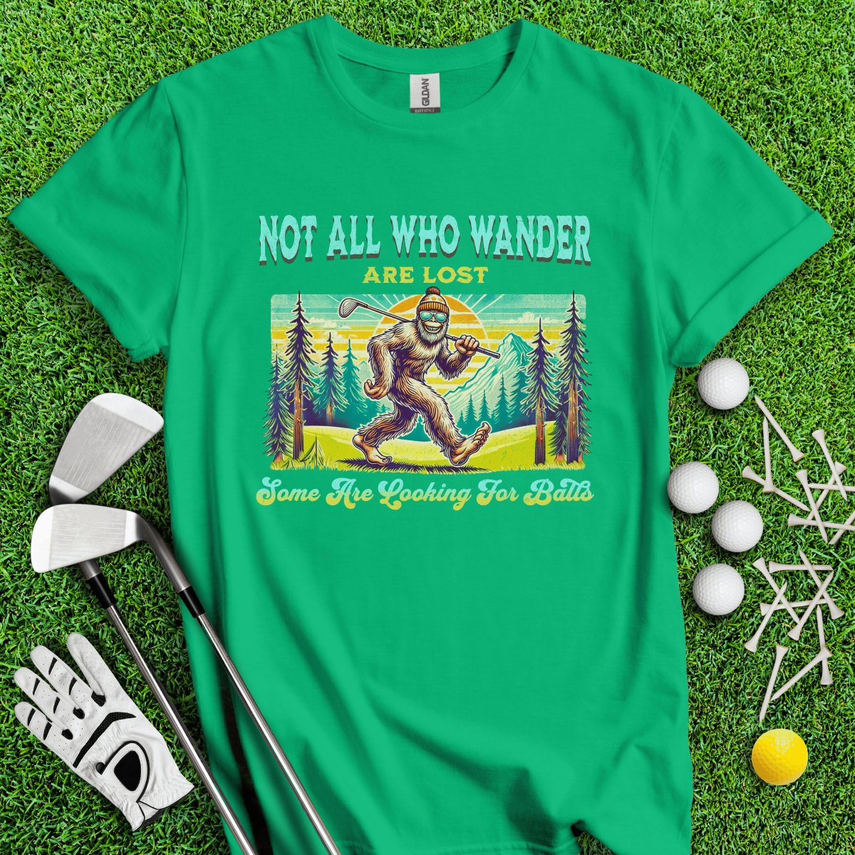 Some Just Looking for Bigfoot and Golf Balls T - Shirt - TeeHee Golf Gear