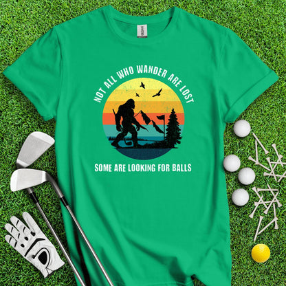 Some Just Looking for Bigfoot and Golf Balls T - Shirt - TeeHee Golf Gear