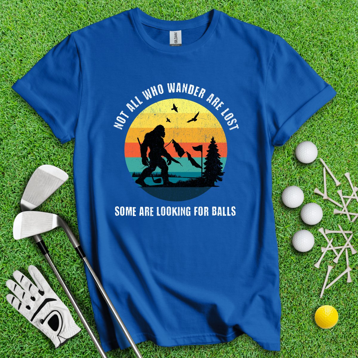 Some Just Looking for Bigfoot and Golf Balls T - Shirt - TeeHee Golf Gear