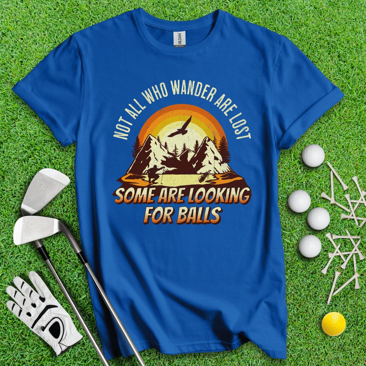 Some Just Looking for Bigfoot and Golf Balls T - Shirt - TeeHee Golf Gear