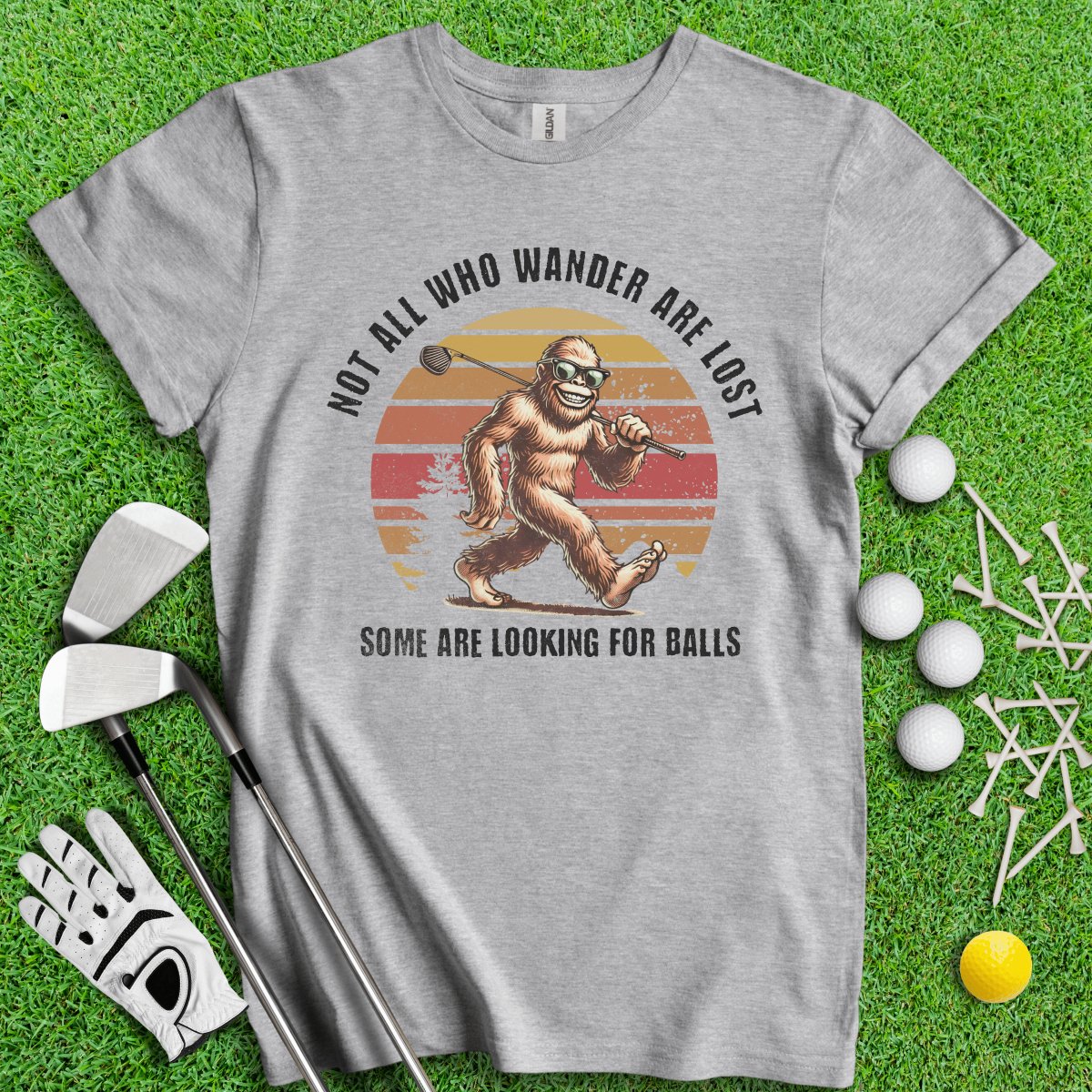 Some Just Looking for Bigfoot and Golf Balls T - Shirt - TeeHee Golf Gear