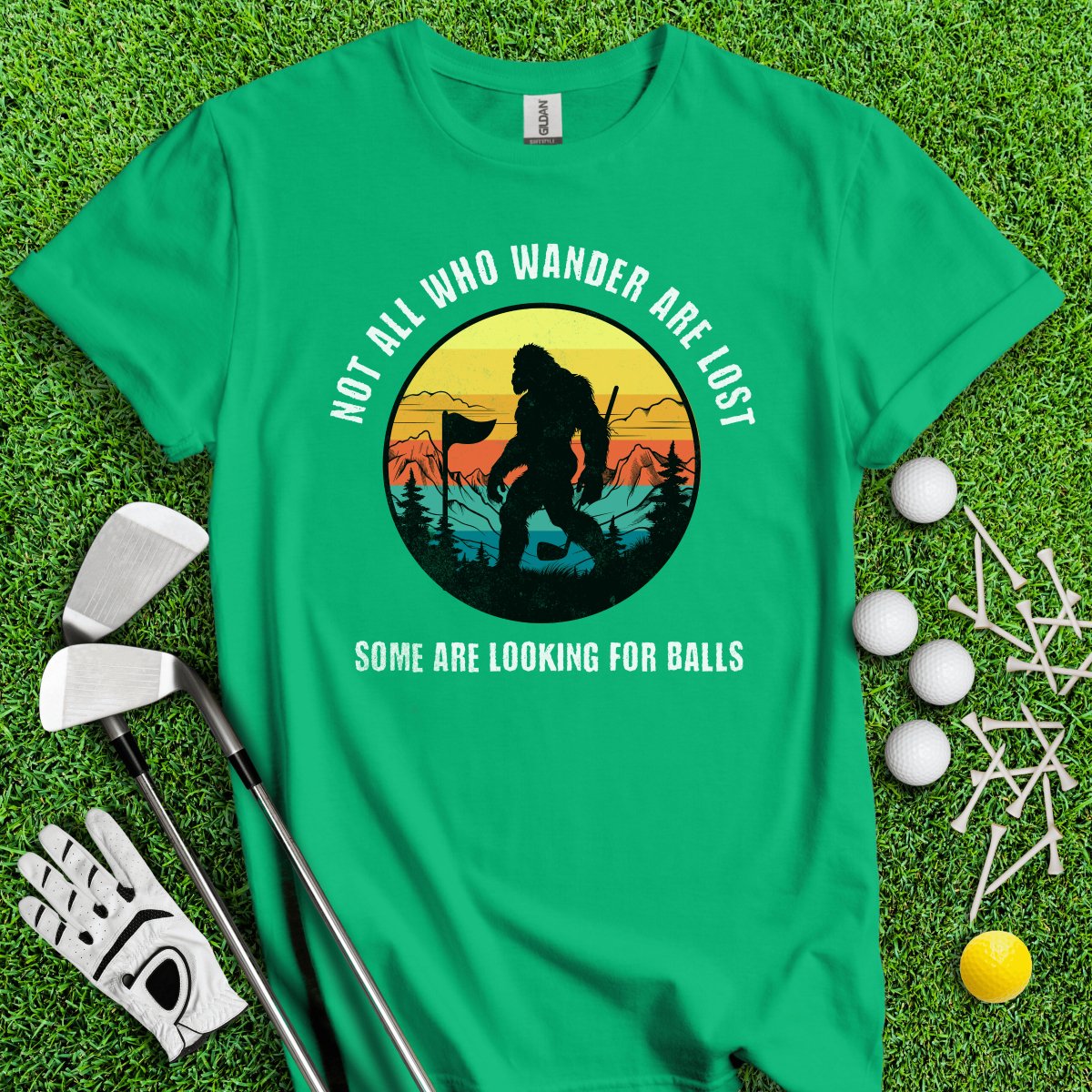 Some Just Looking for Bigfoot and Golf Balls T - Shirt - TeeHee Golf Gear