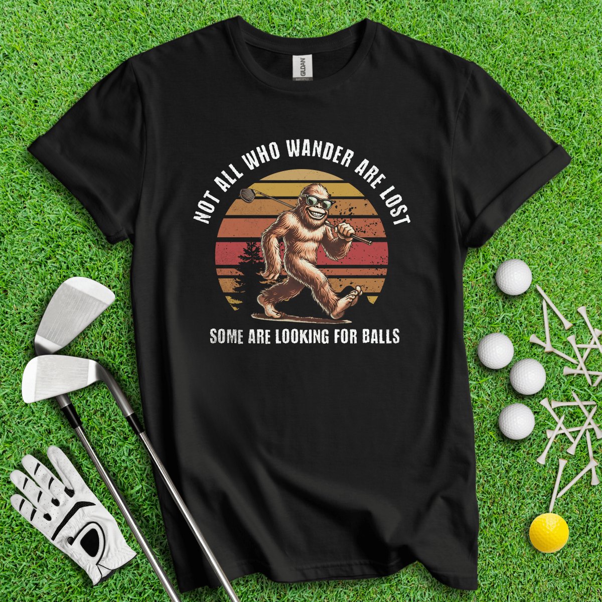 Some Just Looking for Bigfoot and Golf Balls T - Shirt - TeeHee Golf Gear