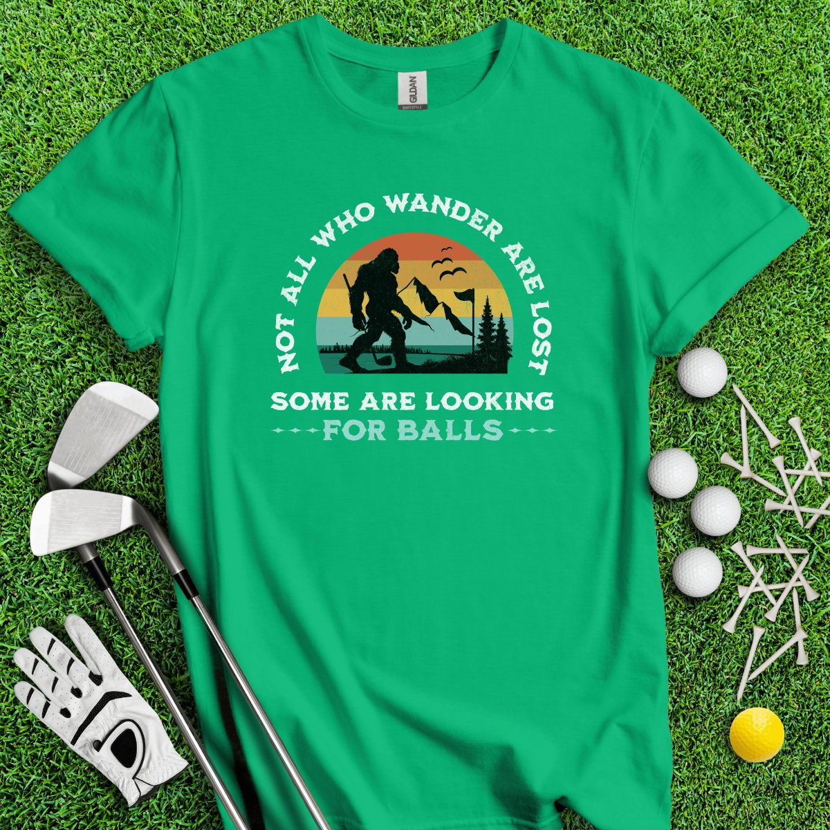 Some Just Looking for Bigfoot and Golf Balls T - Shirt - TeeHee Golf Gear