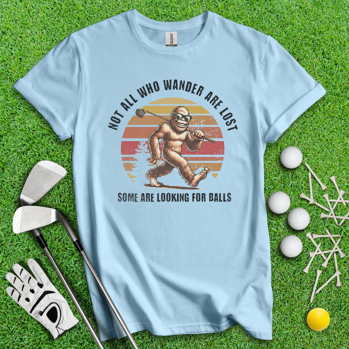 Some Just Looking for Bigfoot and Golf Balls T - Shirt - TeeHee Golf Gear