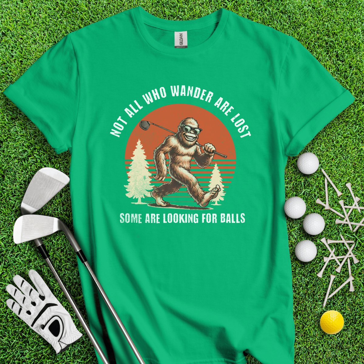 Some Just Looking for Bigfoot and Golf Balls T - Shirt - TeeHee Golf Gear