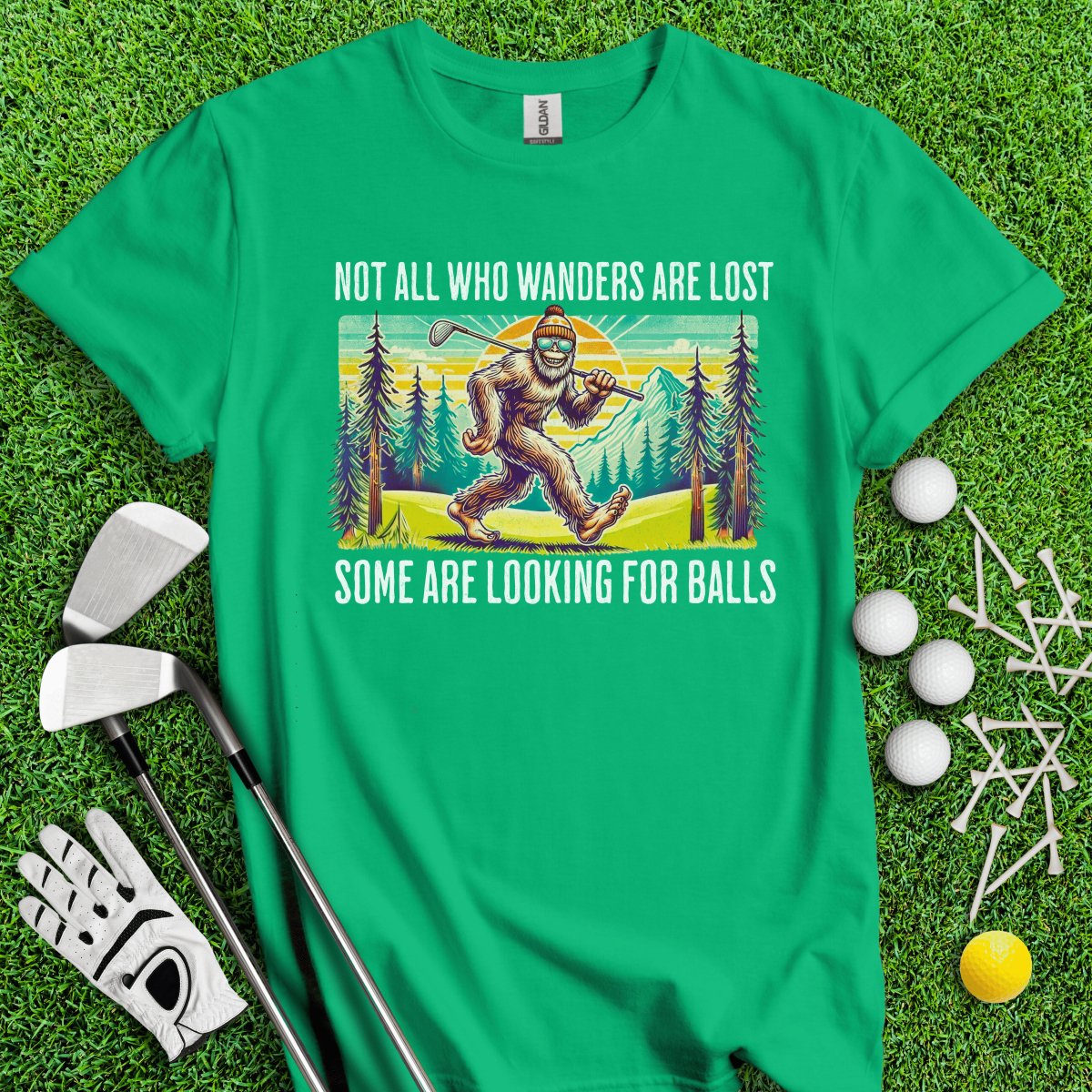 Some Just Looking for Bigfoot and Golf Balls T - Shirt - TeeHee Golf Gear