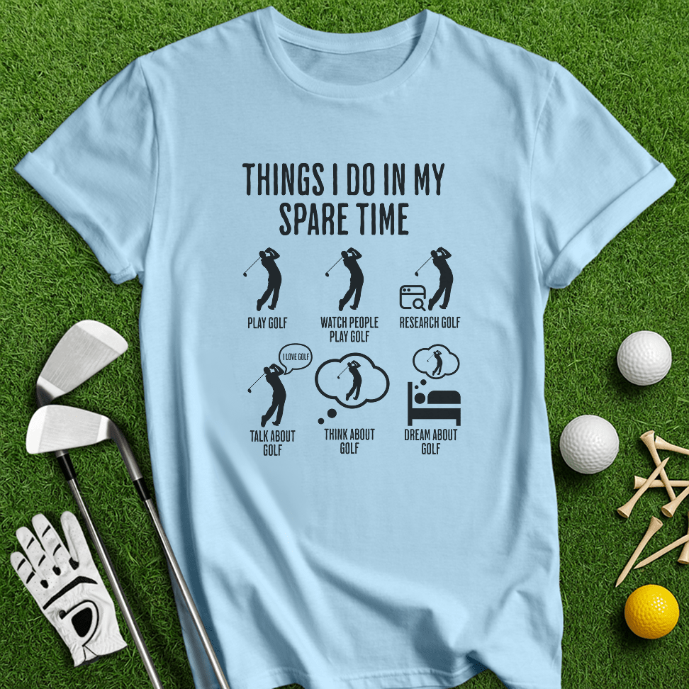 Spare Time Golf T-Shirt - TeeHee Golf Gear