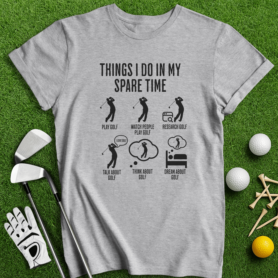 Spare Time Golf T-Shirt - TeeHee Golf Gear