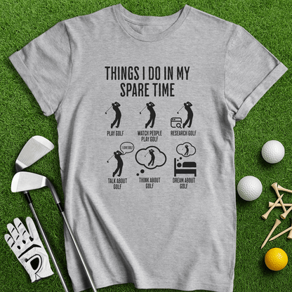 Spare Time Golf T-Shirt - TeeHee Golf Gear