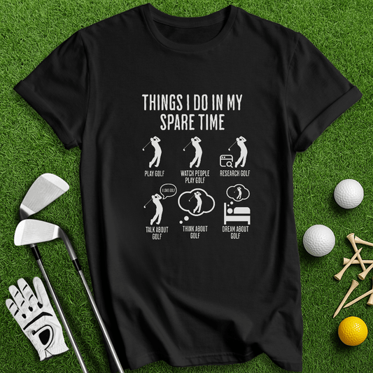 Spare Time Golf T-Shirt - TeeHee Golf Gear
