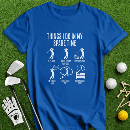 Spare Time Golf T-Shirt - TeeHee Golf Gear