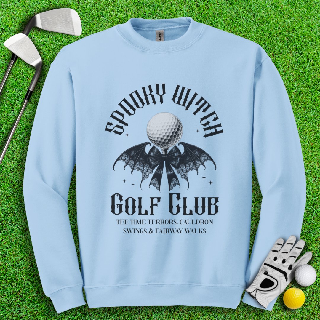 Spooky Witch Golf Club Crewneck - TeeHee Golf Gear