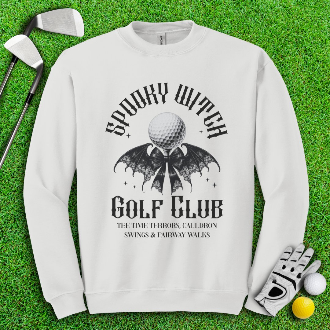 Spooky Witch Golf Club Crewneck - TeeHee Golf Gear