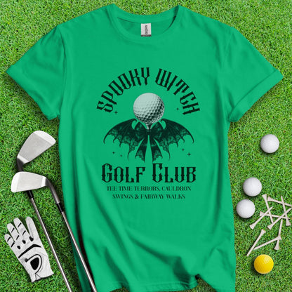 Spooky Witch Golf Club T-Shirt - TeeHee Golf Gear