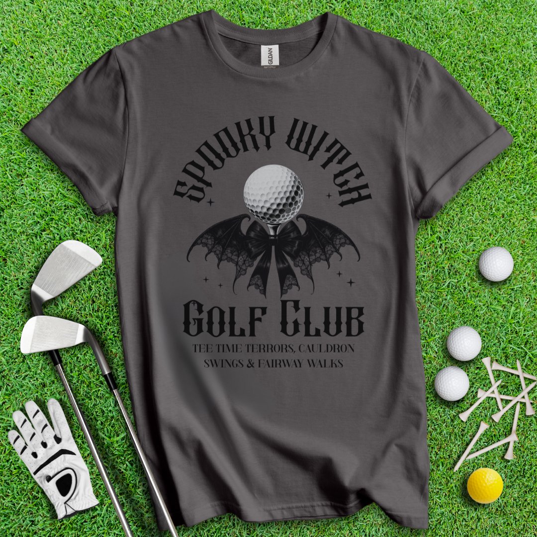 Spooky Witch Golf Club T-Shirt - TeeHee Golf Gear