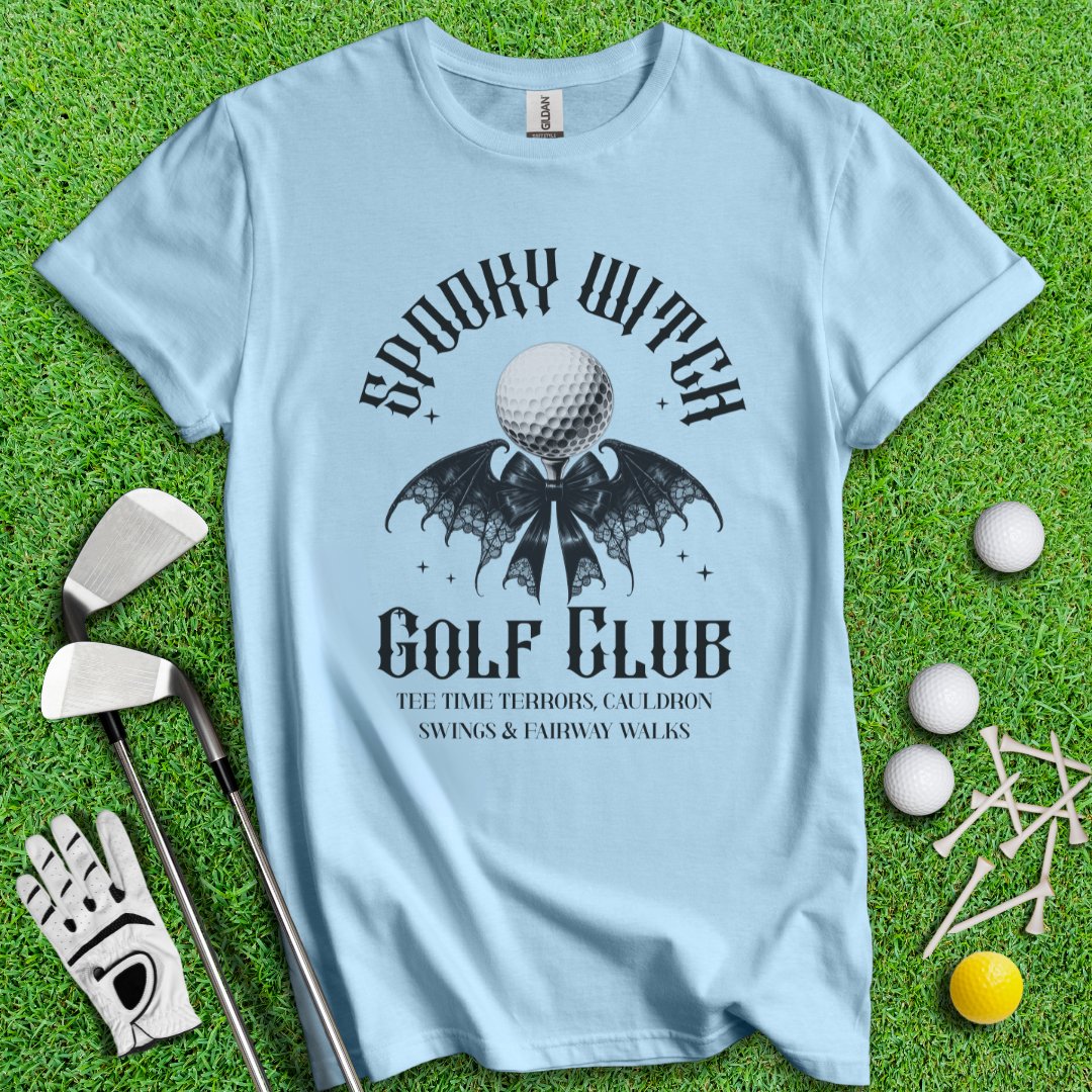 Spooky Witch Golf Club T-Shirt - TeeHee Golf Gear