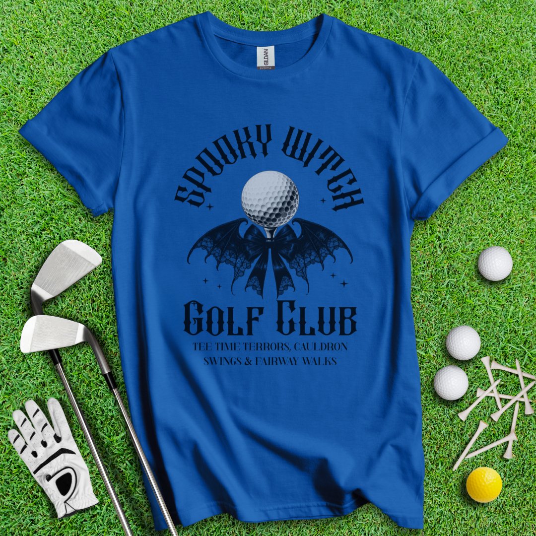 Spooky Witch Golf Club T-Shirt - TeeHee Golf Gear