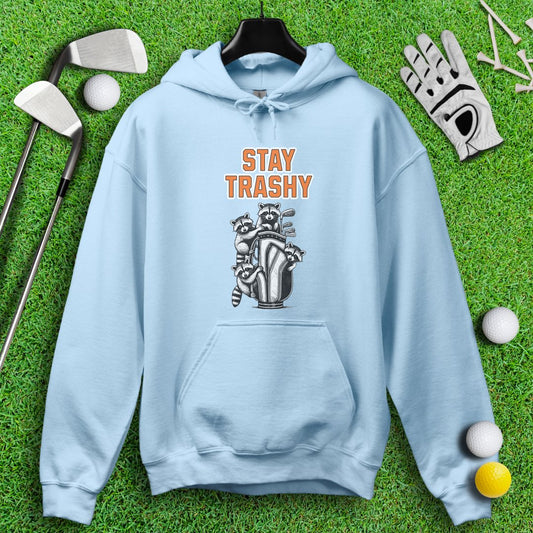 Stay Trashy Raccoon Golf Hoodie - TeeHee Golf Gear