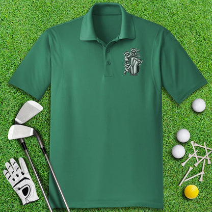 Stay Trashy Raccoon Golf Polo Shirt - TeeHee Golf Gear