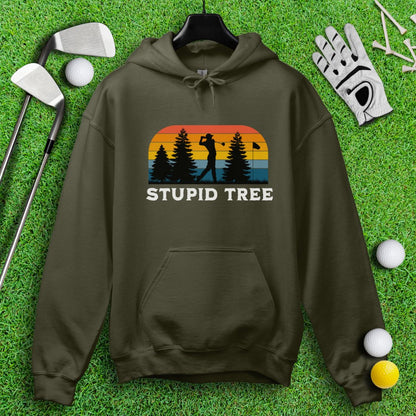 Stupid Tree Retro Sunset Hoodie - TeeHee Golf Gear