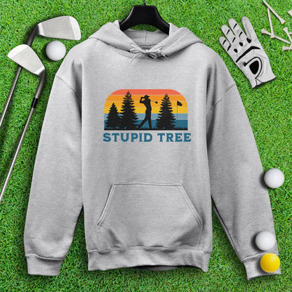 Stupid Tree Retro Sunset Hoodie - TeeHee Golf Gear