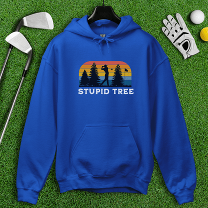 Stupid Tree Retro Sunset Hoodie - TeeHee Golf Gear