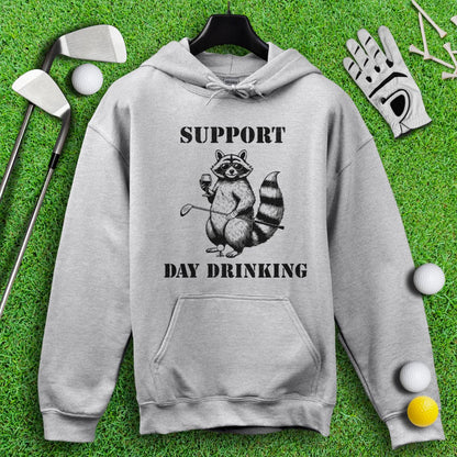 Support Day Drinking Raccoon Hoodie - TeeHee Golf Gear