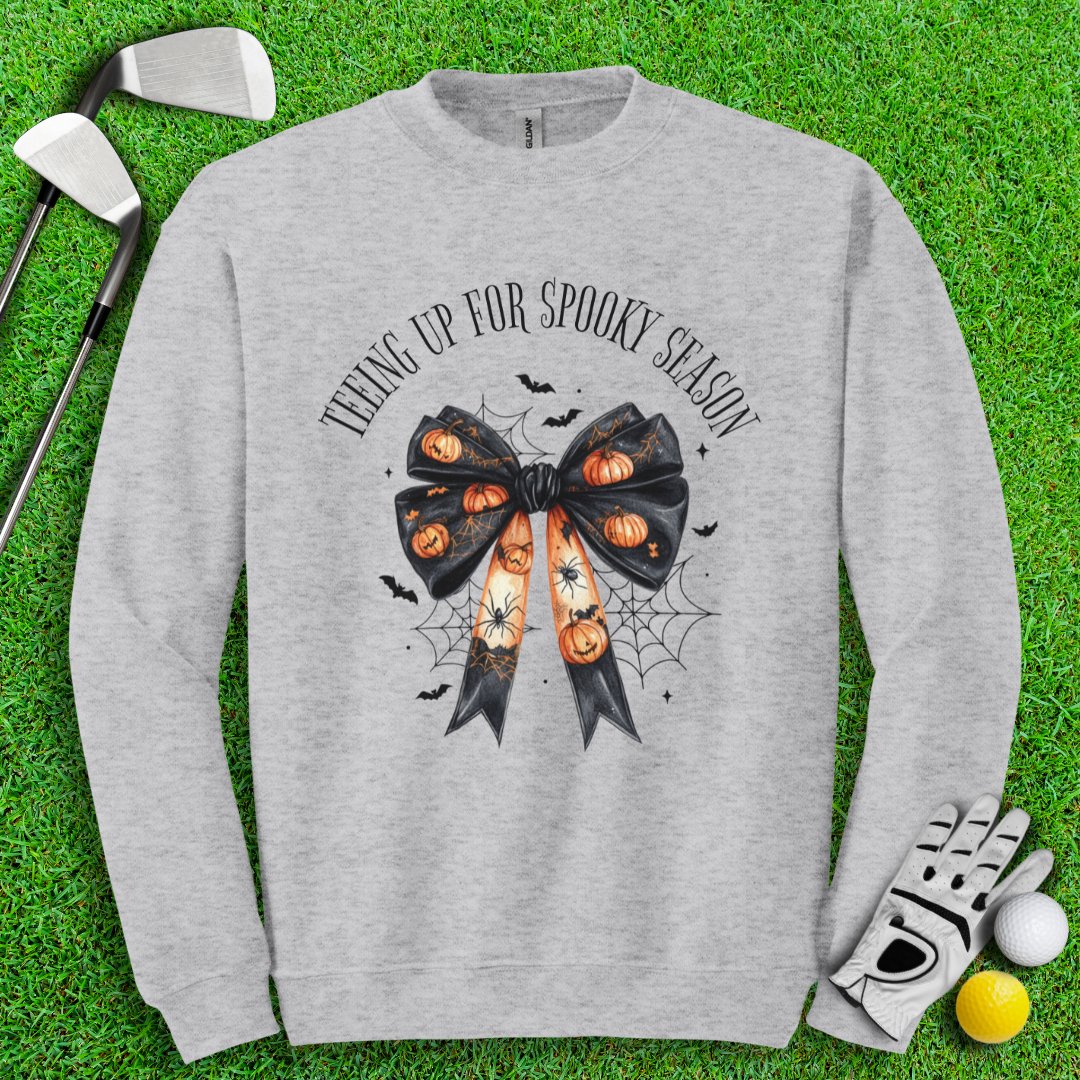 Tee Up For Spooky Season Crewneck - TeeHee Golf Gear