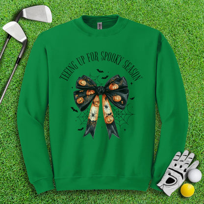 Tee Up For Spooky Season Crewneck - TeeHee Golf Gear