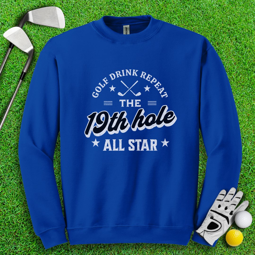 The 19th Hole All Star Crewneck - TeeHee Golf Gear