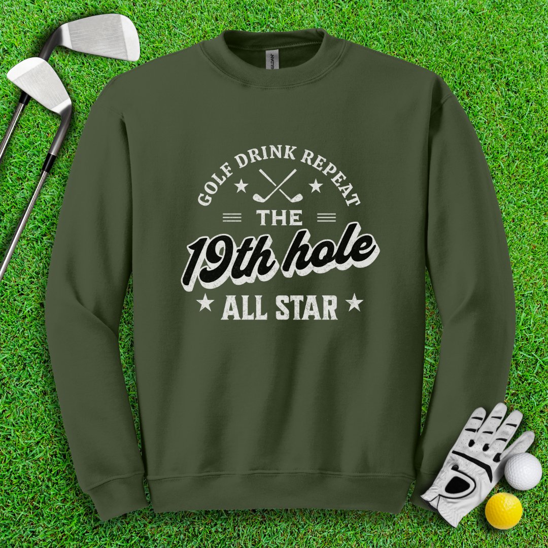 The 19th Hole All Star Crewneck - TeeHee Golf Gear