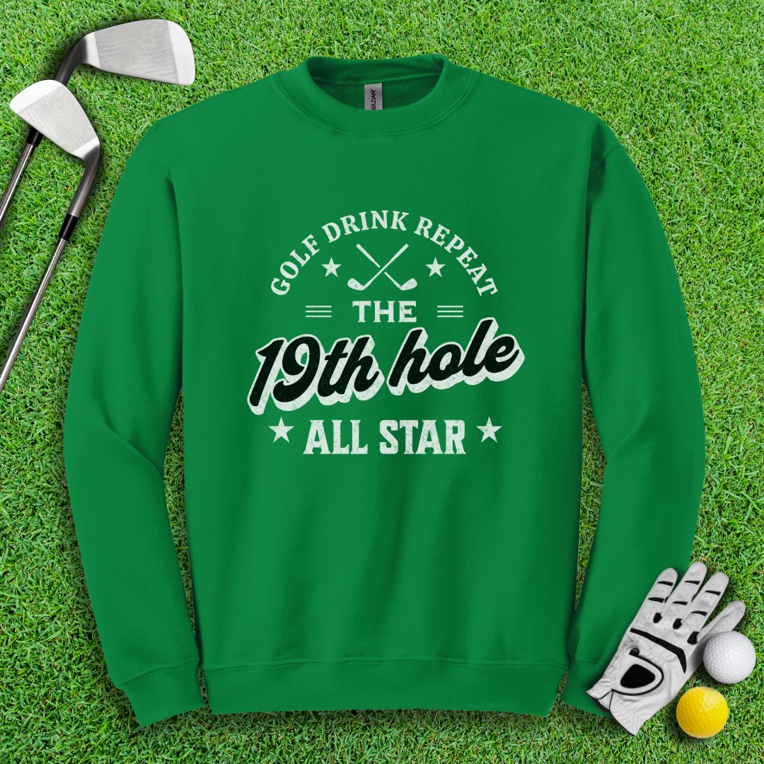 The 19th Hole All Star Crewneck - TeeHee Golf Gear