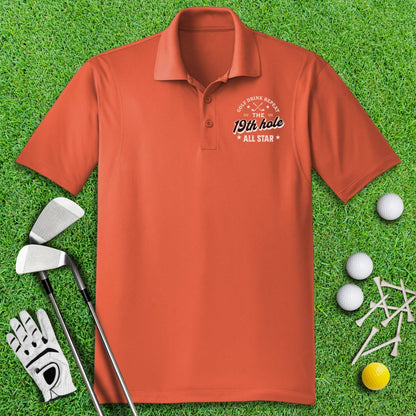 The 19th Hole All Star Polo Shirt - TeeHee Golf Gear