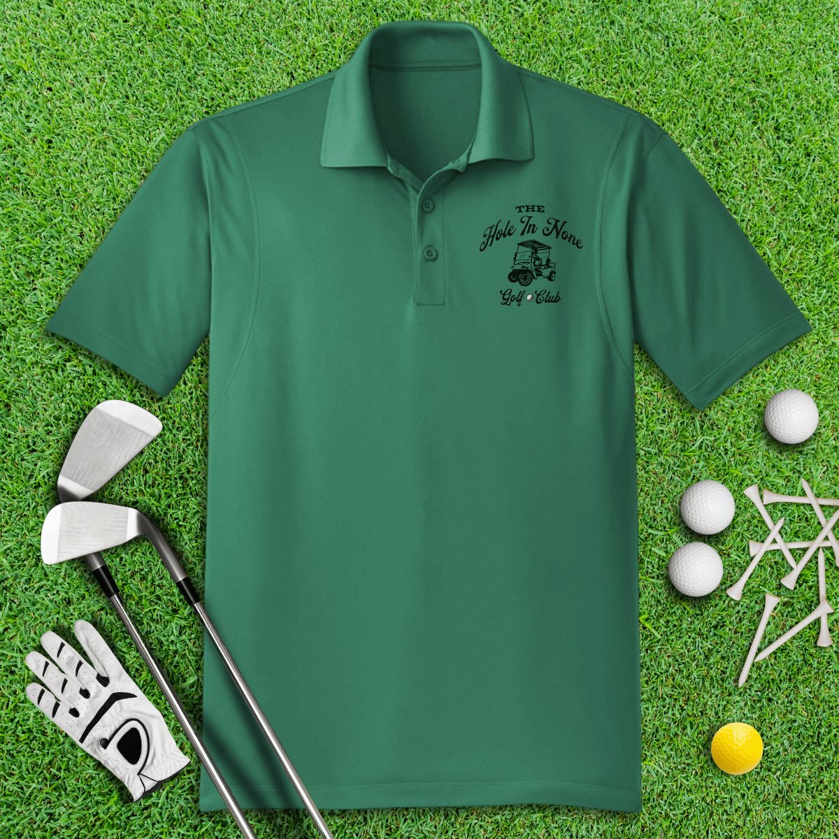 The Hole In None Golf Club Polo Shirt - TeeHee Golf Gear