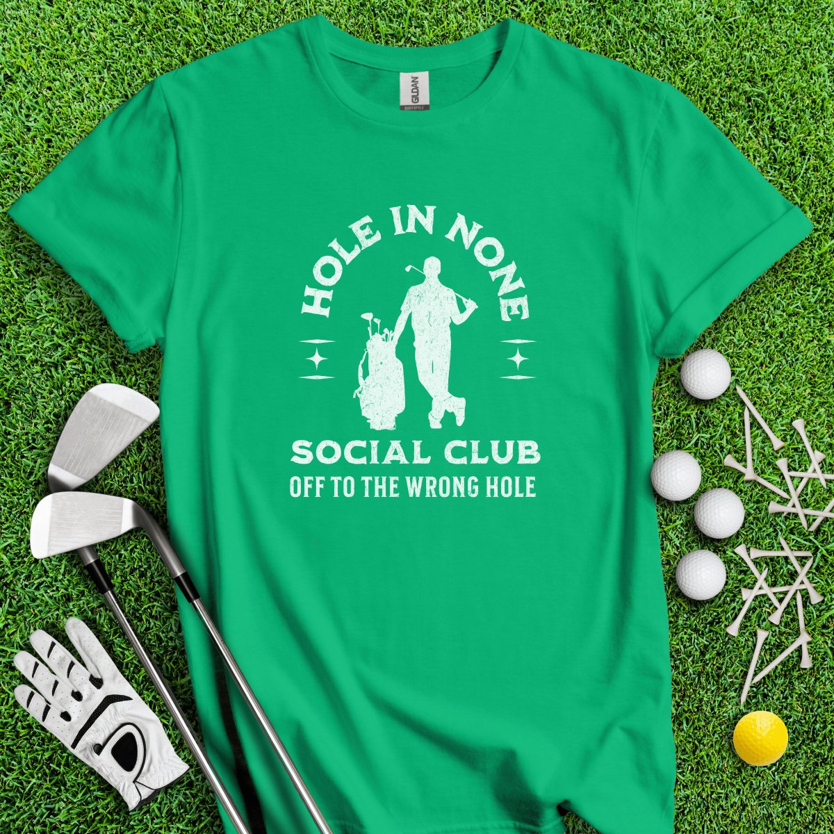 The Hole In None Social Club T - Shirt - TeeHee Golf Gear