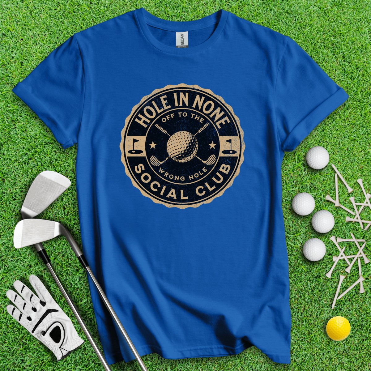 The Hole In None Social Club T - Shirt - TeeHee Golf Gear