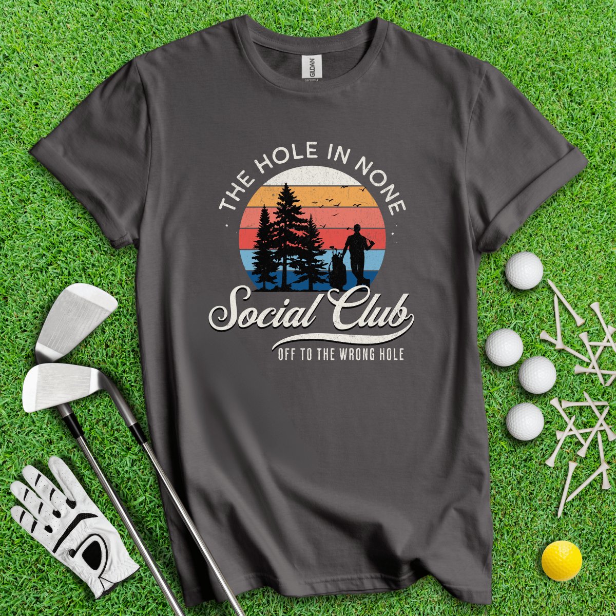 The Hole In None Social Club T - Shirt - TeeHee Golf Gear