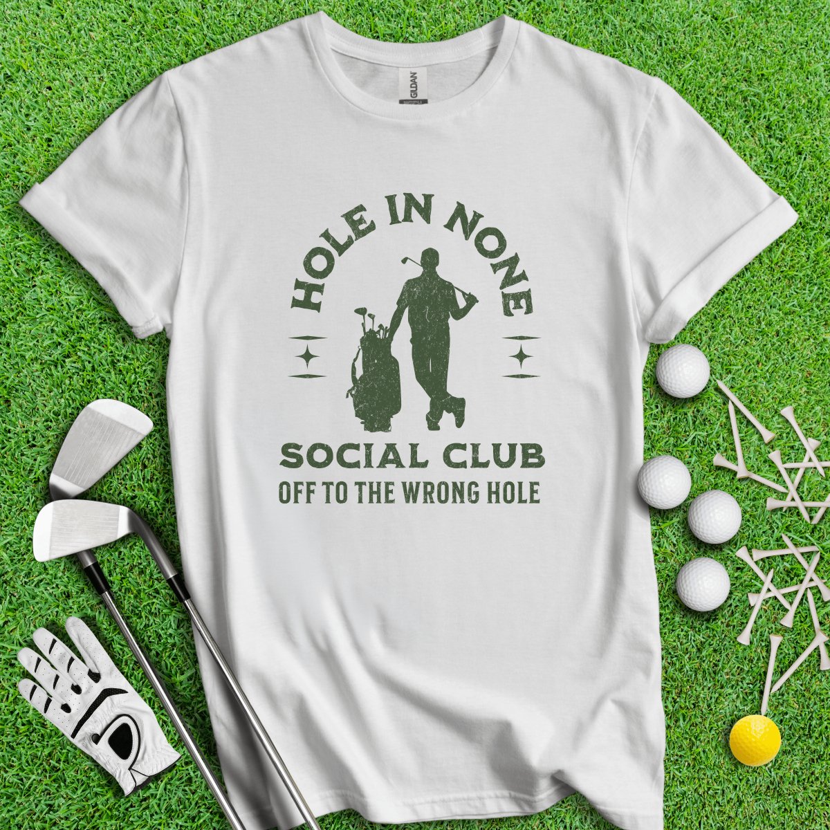 The Hole In None Social Club T - Shirt - TeeHee Golf Gear