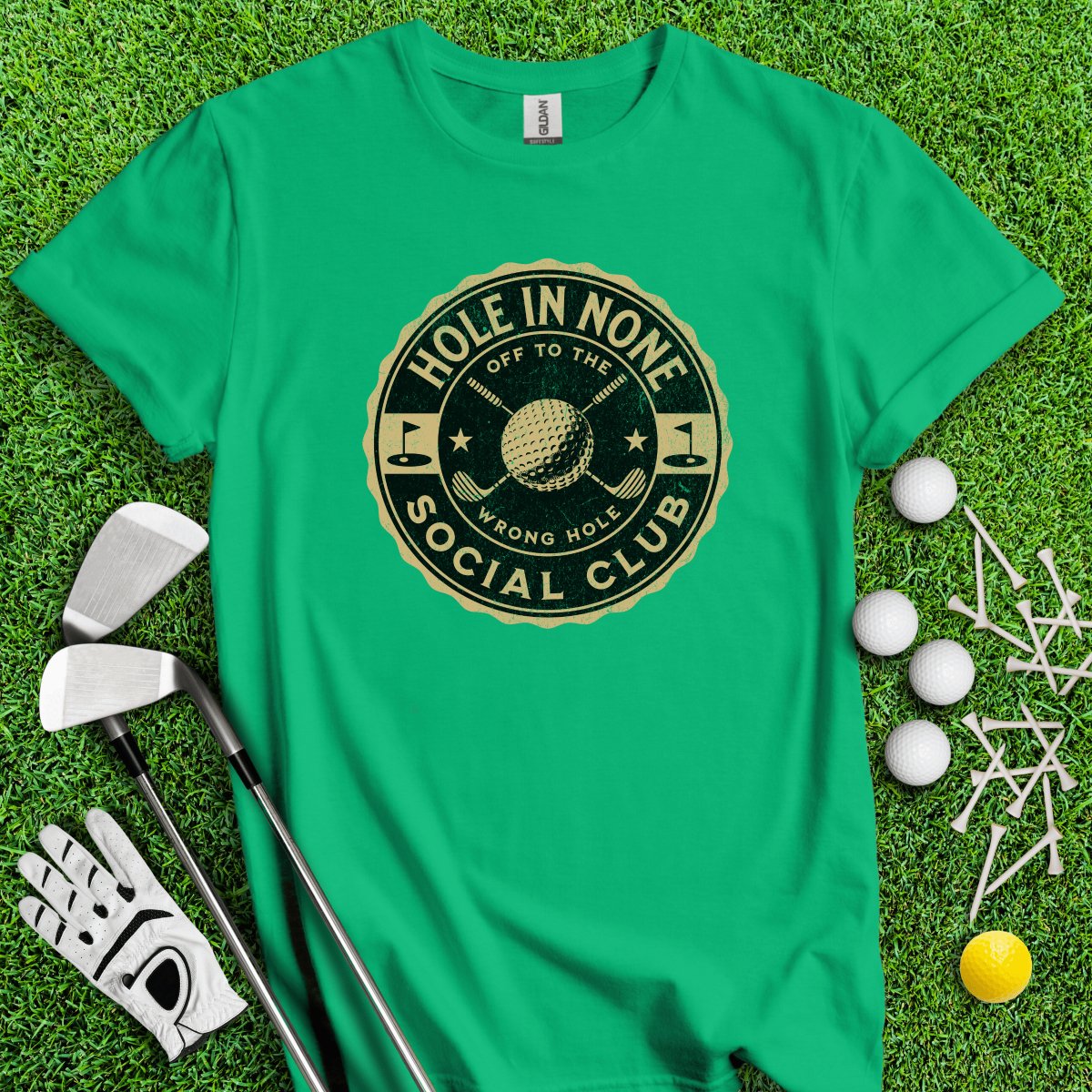 The Hole In None Social Club T - Shirt - TeeHee Golf Gear