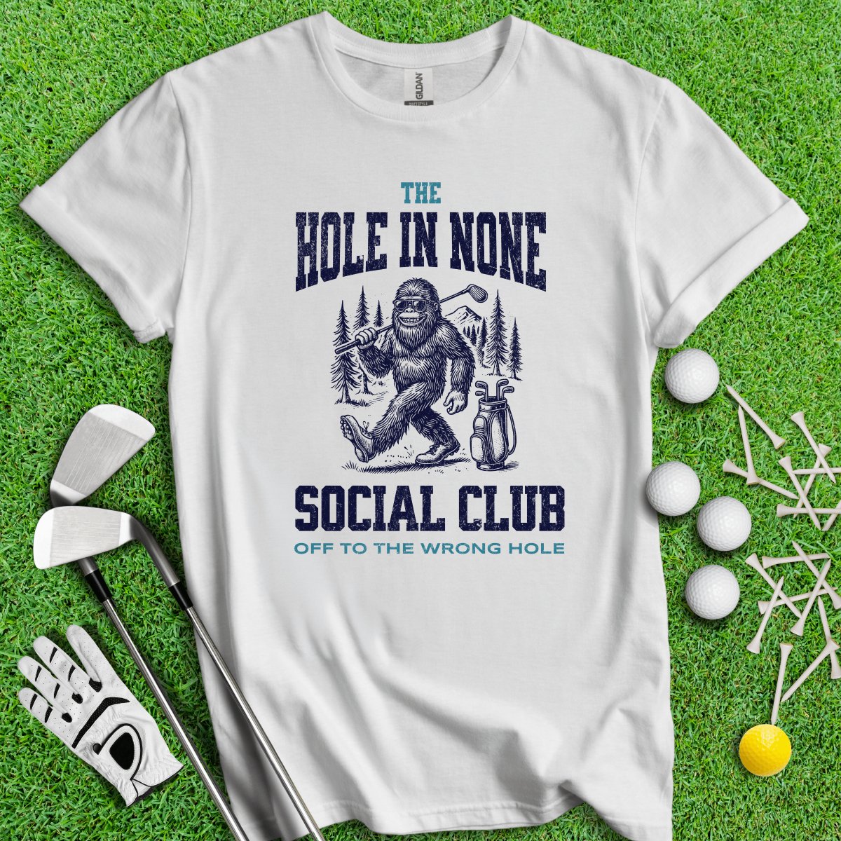 The Hole In None Social Club T - Shirt - TeeHee Golf Gear