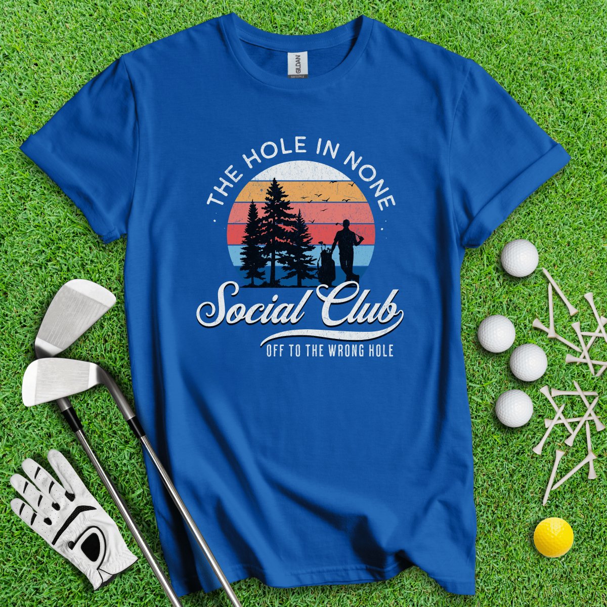 The Hole In None Social Club T - Shirt - TeeHee Golf Gear